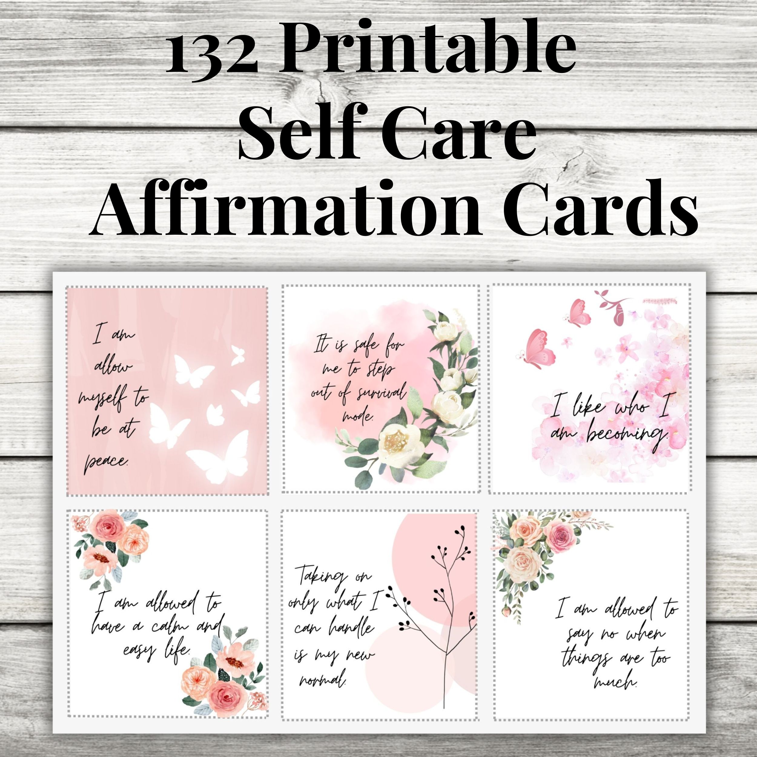 Printable Self Care Affirmation Cards - INTERIOR LOVE AFFAIR